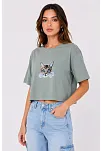 Kadın Kedi Baskılı Oversize Crop Tişört Salaş Basic Yarım Kol T-shirt - Mint Yeşili Kadın Kedi Baskılı Oversize Crop Tişört Salaş Basic Yarım Kol T-shirt - Mint Yeşili