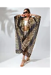 Kadın Rahat Kesim Şifon Kimono - Leopar