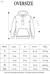 Kadın Kapüşonlu Kanguru Cepli 3 İplik Pamuklu Oversize Hoodie Sweatshirt -  Gri