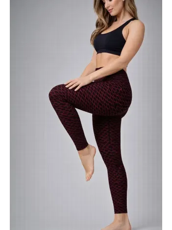 Kadın Yüksek Bel Toparlayıcı Likralı Büzgülü Tayt - Kırmızı Kadın Yüksek Bel Toparlayıcı Likralı Büzgülü Tayt - Kırmızı