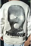 Erkek 3 İplik Pamuklu Kışlık Bisiklet Yaka Baskılı Sweatshirt - Beyaz