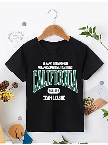 Erkek Çocuk Baskılı T-shirt - Siyah