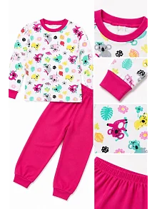 Kız Çocuk Premium Penye Koala Desenli Uzun Kollu Pijama Takımı 2-11 Yaş - Fuşya Kız Çocuk Premium Penye Koala Desenli Uzun Kollu Pijama Takımı 2-11 Yaş - Fuşya