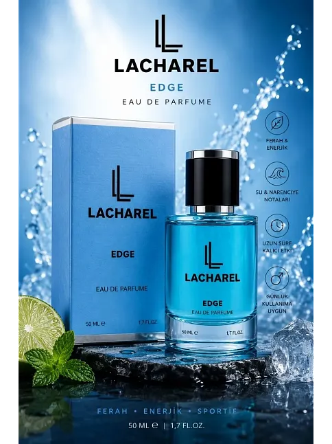 Lacharel Edge Eau De Parfum 50 Ml Enerjik Ferah Ve Sportif Parfüm