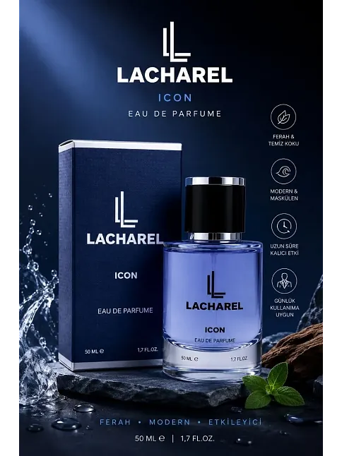 Lacharel Icon Eau De Parfum 50 Ml Ferah Odunsu Amber Maskülen Parfüm