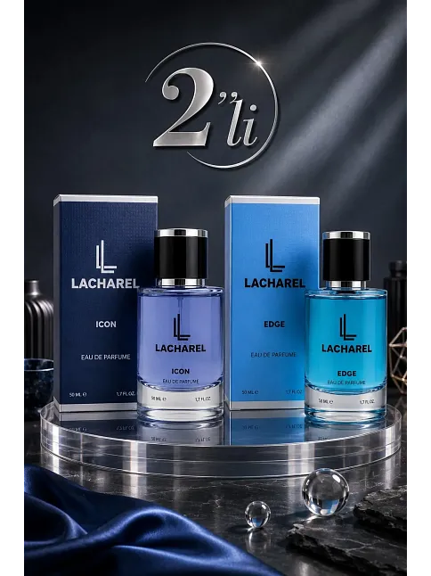 Lacharel Icon Ve Edge 2'li Erkek Parfüm Seti Eau De Parfum 2x50 Ml