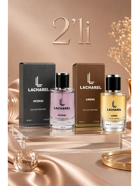 Lacharel Intense Ve Ambre 2'li Kadın Parfüm Seti Eau De Parfum 2x50 Ml Lacharel Intense Ve Ambre 2'li Kadın Parfüm Seti Eau De Parfum 2x50 Ml
