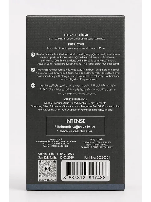 Lacharel Intense Ve Ambre 2'li Kadın Parfüm Seti Eau De Parfum 2x50 Ml Lacharel Intense Ve Ambre 2'li Kadın Parfüm Seti Eau De Parfum 2x50 Ml