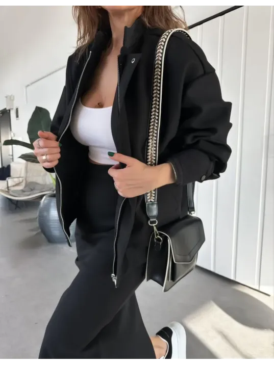 Ryse Kadın Mevsim Kaşe Fermuarlı Ceket Etek Takım Kaşmir Ceket Etekli İkili - Etek Takım Ryse Kadın Mevsim Kaşe Fermuarlı Ceket Etek Takım Kaşmir Ceket Etekli İkili - Etek Takım