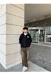 Erkek 3 İplik Samuray Kapüşonlu Zıp Fermuarlı Sweatshirt Hoodie - Siyah