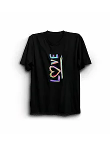 14 Şubat Sevgililer Günü Love Baskılı Oversize Bisiklet Yaka T-shirt - Siyah 14 Şubat Sevgililer Günü Love Baskılı Oversize Bisiklet Yaka T-shirt - Siyah