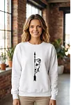 Sevgililer Günü Baskılı Oversize Bisiklet Yaka Sweatshirt - Beyaz Sevgililer Günü Baskılı Oversize Bisiklet Yaka Sweatshirt - Beyaz