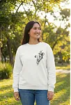 Sevgililer Gününe Baskılı Oversize Bisiklet Yaka Sweatshirt - Beyaz Sevgililer Gününe Baskılı Oversize Bisiklet Yaka Sweatshirt - Beyaz