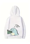 Sevgililer Günü Baskılı Oversize Kapüşonlu Sweatshirt Hoodie - Beyaz Sevgililer Günü Baskılı Oversize Kapüşonlu Sweatshirt Hoodie - Beyaz