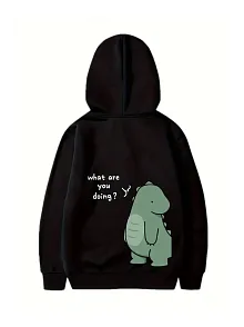 Sevgililer Günü Baskılı Oversize Kapüşonlu Sweatshirt Hoodie - Siyah