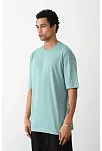 Erkek Tişört Düz Basic Penye Yazlık Bisiklet Yaka Kısa Kol T-shirt - Mint Yeşili