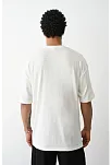 Erkek Tişört Düz Basic Penye Yazlık Bisiklet Yaka Kısa Kol T-shirt - Beyaz