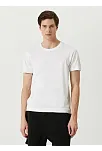 Erkek  Tişört Basic Bisiklet Yaka Regular Kısa Kol T-shirt - Beyaz