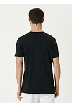Erkek Düz Tişört Bisiklet Yaka Regular Fit Yazlık Kısa Kol T-shirt - Siyah