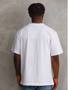 Erkek Baskılı T-shirt Kısa Kol Bisiklet Yaka Rahat Kalıp Tişört - Beyaz