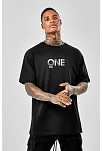 Erkek Baskılı T-shirt Kısa Kol Bisiklet Yaka Regular Fit Rahat Kalıp Tişört - Siyah