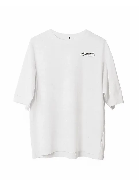 Erkek Kısa Kol Tişört Bisiklet Yaka Atatürk Baskılı T-shirt -  Beyaz