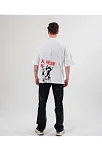 Erkek Baskılı T-shirt Kısa Kol Bisiklet Yaka Regular Fit Rahat Kalıp Günlük Tişört - Beyaz