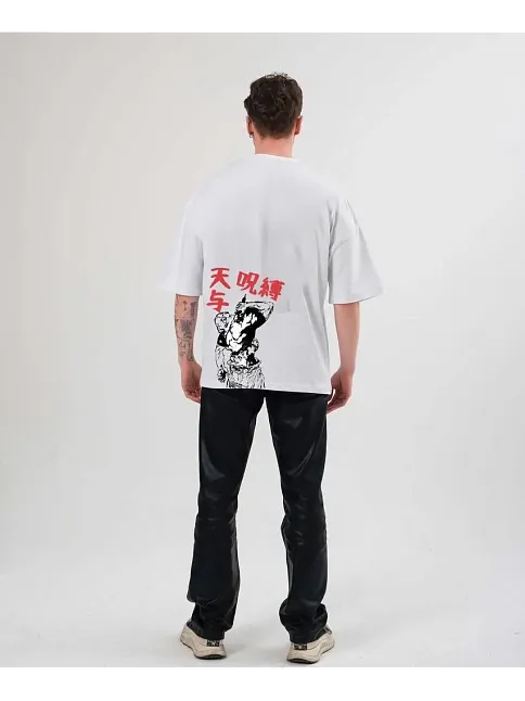 Erkek Baskılı T-shirt Kısa Kol Bisiklet Yaka Regular Fit Rahat Kalıp Günlük Tişört - Beyaz