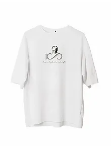 Erkek Baskılı T-shirt Kısa Kol Bisiklet Yaka Regular Fit Rahat Kalıp Günlük Tişört - Beyaz