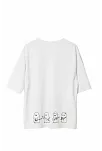 Erkek Baskılı T-shirt Kısa Kol Bisiklet Yaka Regular Fit Rahat Kalıp Günlük Tişört - Beyaz