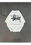 Erkek Tişört Bisiklet Yaka Baskılı Oversize Kısa Kol T-shirt - Beyaz