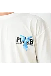 Erkek Baskılı T-shirt Kısa Kol Bisiklet Yaka Regular Fit Rahat Kalıp Günlük Tişört - Beyaz