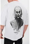 Erkek Baskılı T-shirt Kısa Kol Bisiklet Yaka Regular Fit Rahat Kalıp Günlük Tişört - Beyaz
