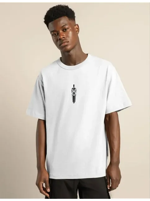 Erkek Baskılı T-shirt Kısa Kol Bisiklet Yaka Regular Fit Rahat Kalıp Günlük Tişört - Beyaz