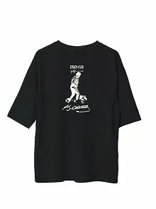 Erkek Kısa Kol Tişört Bisiklet Yaka Atatürk Baskılı T-shirt - Siyah