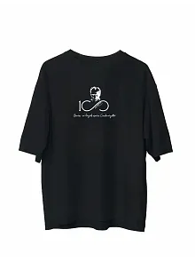 Erkek Baskılı T-shirt Kısa Kol Bisiklet Yaka Regular Fit Rahat Kalıp Günlük Tişört - Siyah