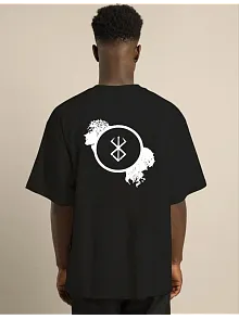 Erkek Baskılı T-shirt Kısa Kol Bisiklet Yaka Regular Fit Rahat Kalıp Günlük Tişört - Siyah