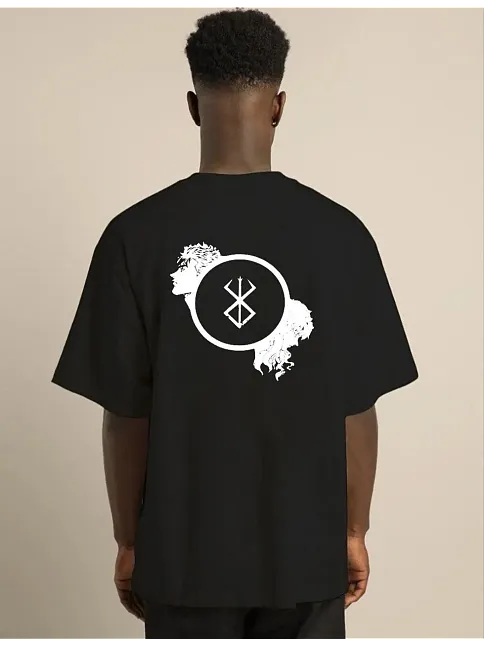 Erkek Baskılı T-shirt Kısa Kol Bisiklet Yaka Regular Fit Rahat Kalıp Günlük Tişört - Siyah