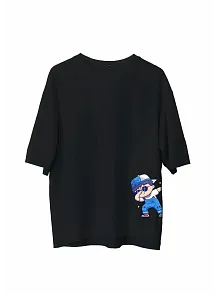 Erkek Baskılı T-shirt Kısa Kol Bisiklet Yaka Regular Fit Rahat Kalıp Günlük Tişört - Siyah