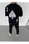 Erkek Baskılı T-shirt Kısa Kol Bisiklet Yaka Regular Fit Rahat Kalıp Günlük Tişört - Siyah