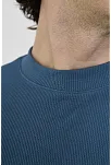 Erkek Yazlık Tişört Bisiklet Yaka T-shirt- Turkuaz