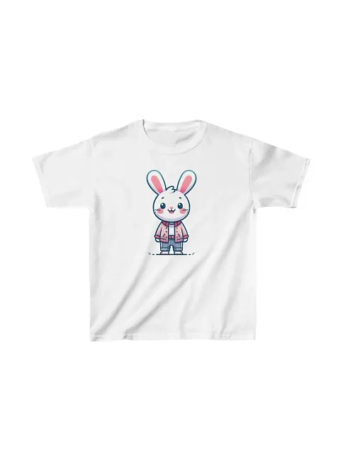 Unisex Çocuk Baskılı T-shirt - Beyaz