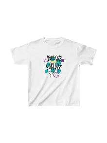 Unisex Çocuk Baskılı T-shirt - Beyaz