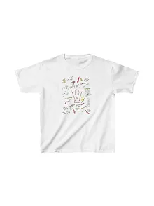 Unisex Çocuk Baskılı T-shirt - Beyaz