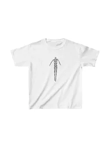 Unisex Çocuk Baskılı T-shirt - Beyaz