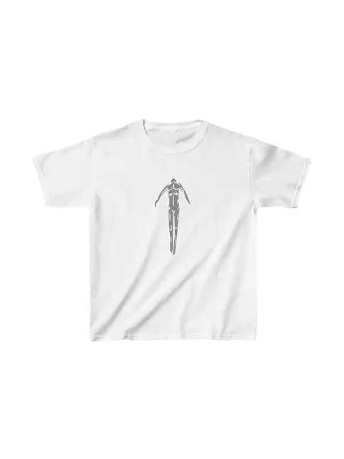 Unisex Çocuk Baskılı T-shirt - Beyaz