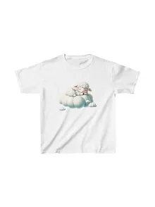 Unisex Çocuk Baskılı T-shirt - Beyaz
