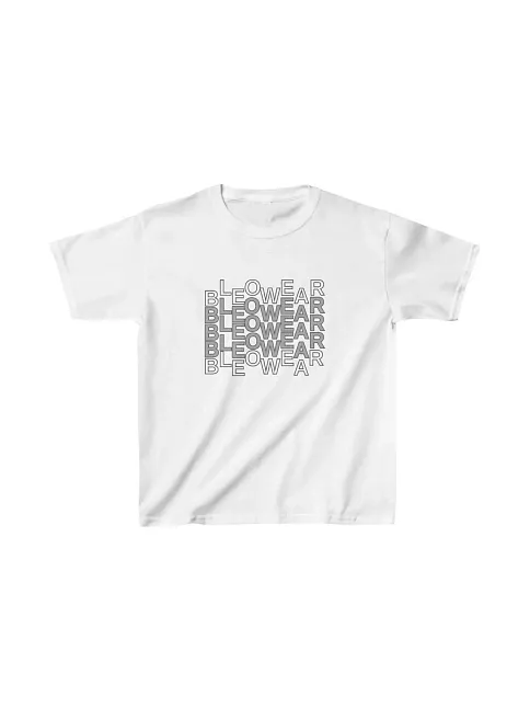 Unisex Çocuk Baskılı T-shirt - Beyaz