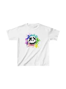 Unisex Çocuk Baskılı T-shirt - Beyaz