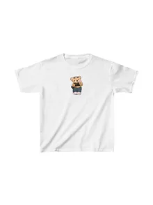 Unisex Çocuk Baskılı T-shirt - Beyaz